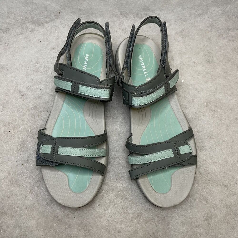 Merrell Lissum Ridge Convertible Sandals Strappy Shoes Sedona Blue Surf Women 9 - Picture 3 of 6